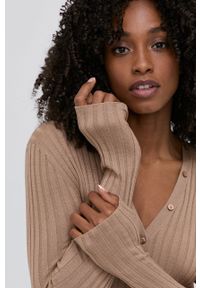 Miss Sixty Sweter wełniany damski kolor brązowy. Kolor: brązowy. Materiał: wełna. Długość rękawa: długi rękaw. Długość: krótkie #2