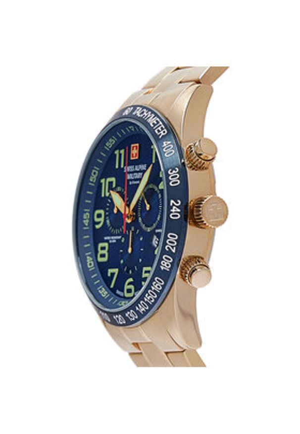 Swiss Alpine Military Zegarek 7047.9115 Złoty. Kolor: złoty