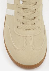 Renee - Żółte Sneakersy Typu Klasyczne Tenisówki Kilice. Okazja: na co dzień, na randkę. Kolor: żółty. Materiał: satyna, koronka #3