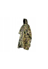 NEO TOOLS - Poncho peleryna przeciwdeszczowa 3w1 tarp mata. Kolor: zielony, wielokolorowy, brązowy
