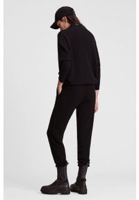 AllSaints - Spodnie. Kolor: czarny. Materiał: wełna, materiał #2