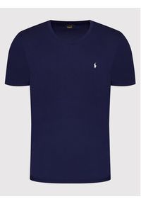 Polo Ralph Lauren T-Shirt Sle 714844756002 Granatowy Regular Fit. Typ kołnierza: polo. Kolor: niebieski. Materiał: bawełna #5