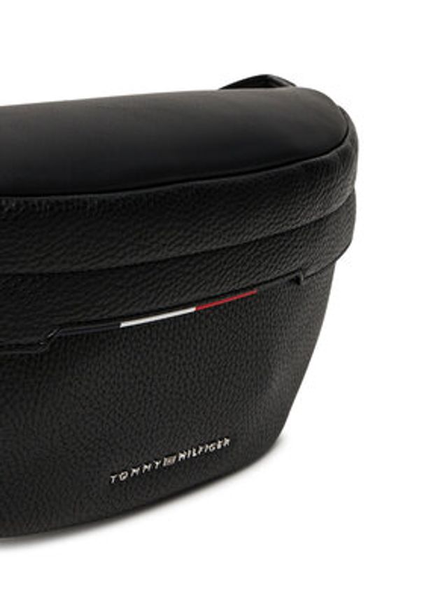 TOMMY HILFIGER - Tommy Hilfiger Saszetka nerka Th Central Bumbag AM0AM13488 Czarny. Kolor: czarny. Materiał: skóra