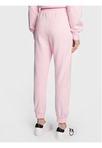 Pinko Spodnie dresowe 100371 A0KN Różowy Regular Fit. Kolor: różowy. Materiał: bawełna, dresówka
