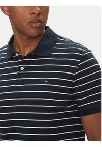 TOMMY HILFIGER - Tommy Hilfiger Polo MW0MW39994 Granatowy Regular Fit. Typ kołnierza: polo. Kolor: niebieski. Materiał: bawełna #4