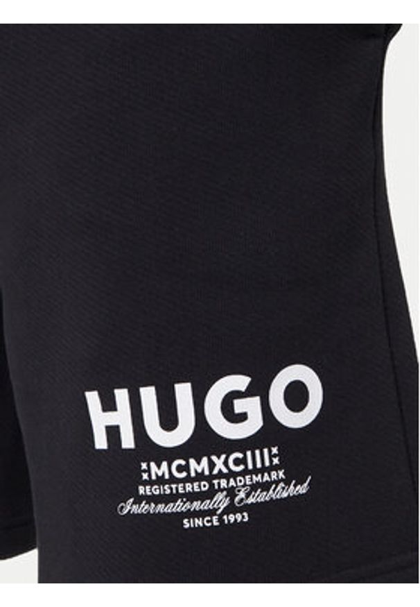 Hugo - HUGO Szorty sportowe Nomario 50510728 Czarny Loose Fit. Kolor: czarny. Materiał: bawełna. Styl: sportowy