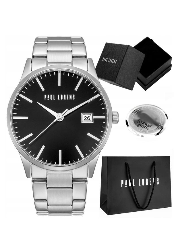 Zegarek męski Paul Lorens PABLO-1C1i Z GRAWEREM