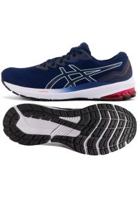 Buty do biegania Asics GT-1000 11 M 1011B354-403 niebieskie. Zapięcie: sznurówki. Kolor: niebieski. Materiał: guma, syntetyk, materiał. Szerokość cholewki: normalna. Sport: fitness