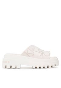 Calvin Klein Jeans Klapki Toothy Combat Sandal Webbing YW0YW00949 Biały. Kolor: biały. Materiał: materiał #3