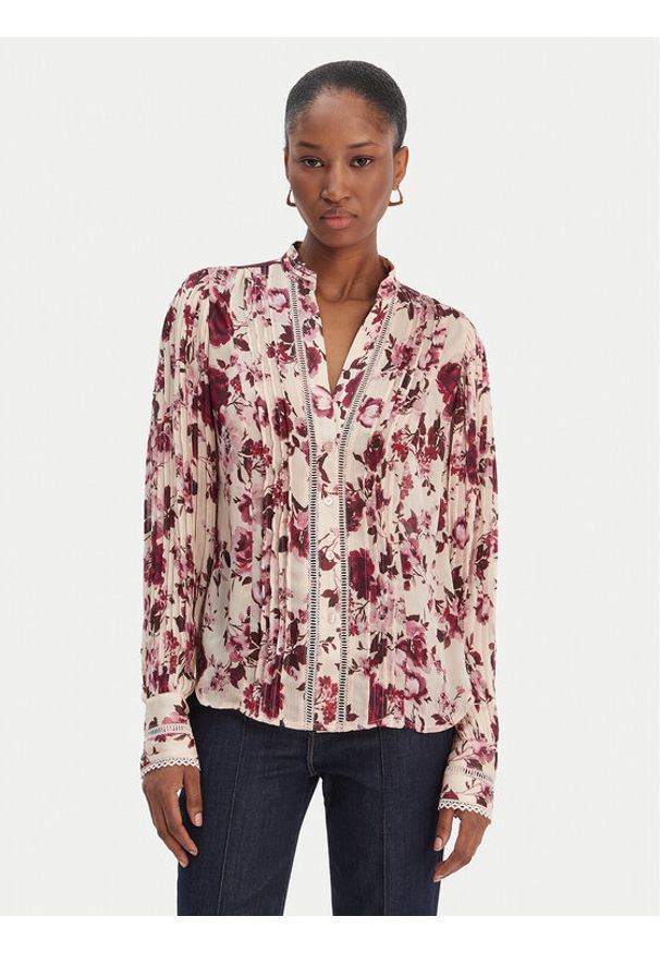 Guess Koszula W5RH16 WDW82 Kolorowy Regular Fit. Materiał: syntetyk. Wzór: kolorowy