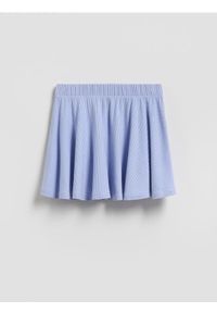 Reserved - Bawełniana spódnica - jasnoniebieski. Kolor: niebieski. Materiał: bawełna #1