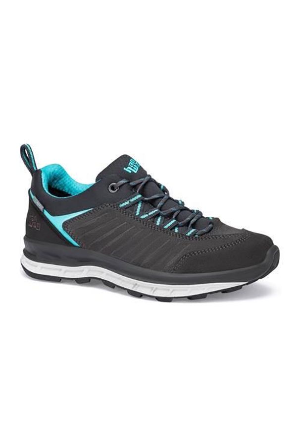 Buty do chodzenia damskie Hanwag Blueridge Low Es. Zapięcie: sznurówki. Kolor: szary. Materiał: materiał, syntetyk, tkanina. Szerokość cholewki: normalna. Sport: turystyka piesza