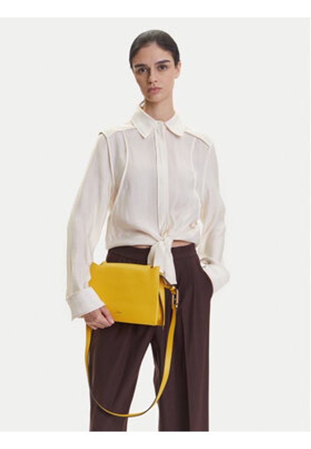 Furla Torebka Nuvola S WB01275 HSF000 CN 4132S Żółty. Kolor: żółty. Materiał: skórzane