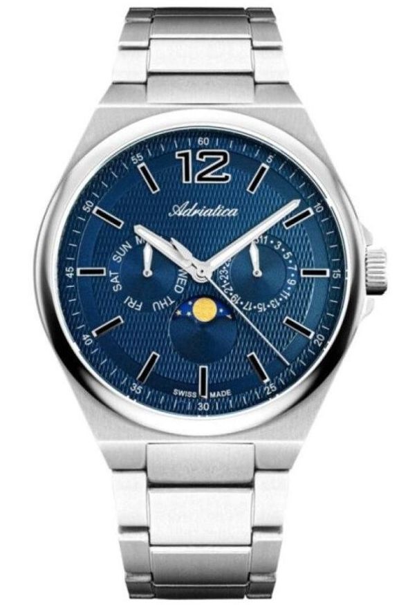Zegarek męski Adriatica A8346.4155QF srebrny. Kolor: srebrny