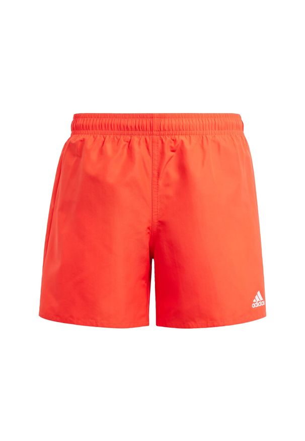 Adidas - Classic Badge of Sport Swim Shorts. Kolor: biały, wielokolorowy, czerwony. Materiał: tkanina