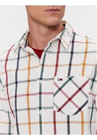 Tommy Jeans Koszula Check Flannel DM0DM18334 Kolorowy Regular Fit. Materiał: bawełna. Wzór: kolorowy #4