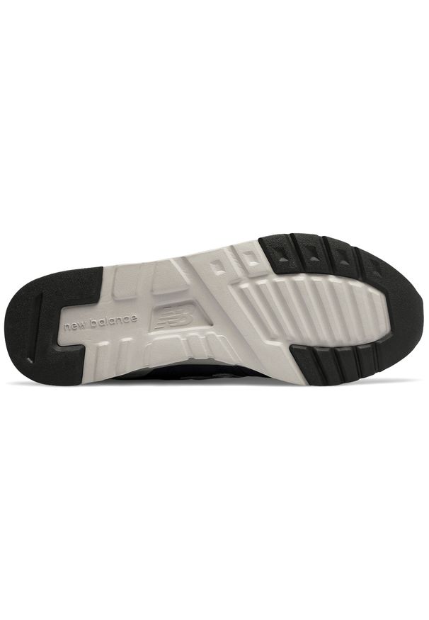 Buty męskie New Balance CM997HCE - granatowe. Okazja: na co dzień. Kolor: niebieski. Materiał: tworzywo sztuczne, materiał, syntetyk, zamsz. Szerokość cholewki: normalna