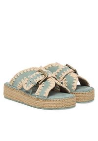 Mou Espadryle MU.SW641003A Brązowy. Kolor: brązowy. Materiał: skóra, zamsz #5