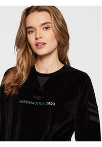 Aeronautica Militare Bluza 222FE1734DF484 Czarny Regular Fit. Kolor: czarny. Materiał: bawełna