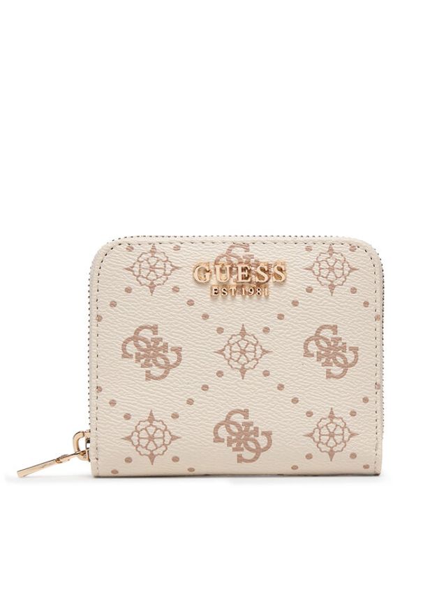 Guess Portfel Carrie Logo Slg SWGP98 98137 Écru. Materiał: skóra
