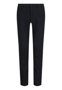 Karl Lagerfeld - KARL LAGERFELD Spodnie materiałowe Chino with Contrast 255836 592816 Granatowy Regular Fit. Kolor: niebieski. Materiał: materiał #6
