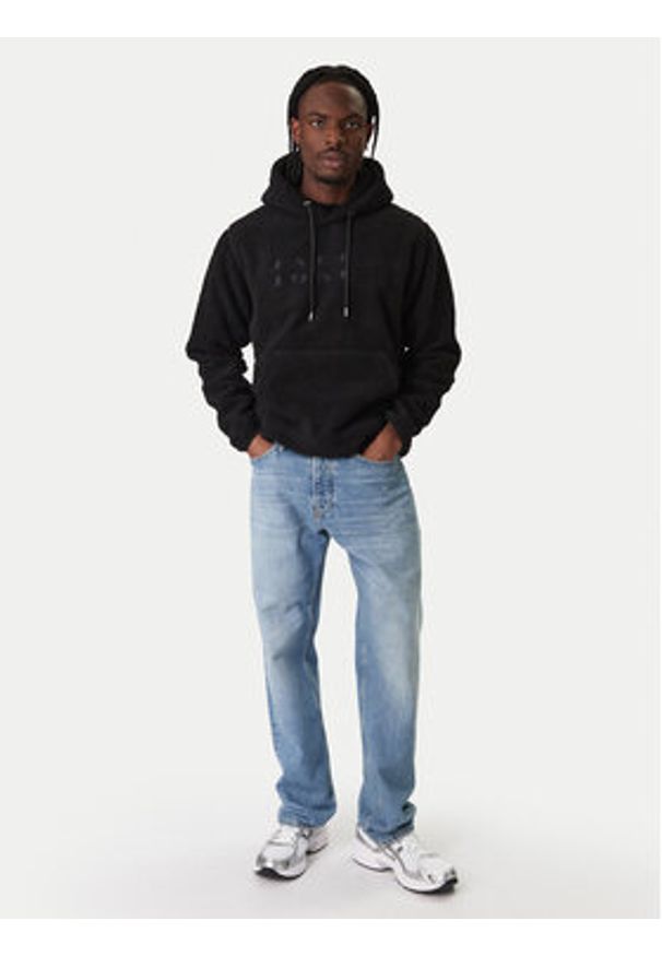 Jack & Jones Bluza Flare Teddy 12285678 Czarny Relaxed Fit. Kolor: czarny. Materiał: syntetyk