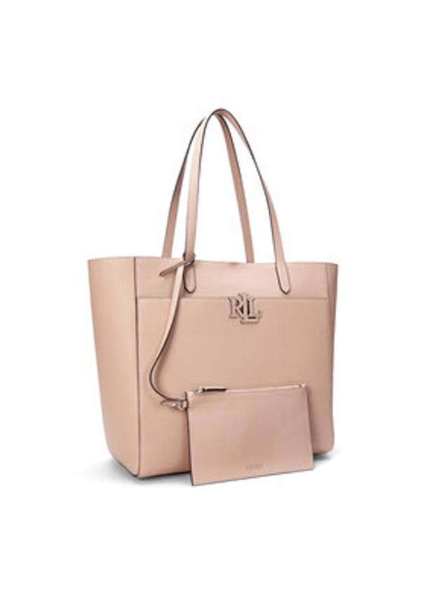 Lauren Ralph Lauren - LAUREN RALPH LAUREN Torebka Cameryn 431960183005 Różowy. Kolor: różowy. Materiał: skórzane
