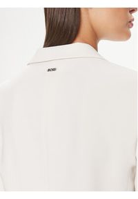BOSS - Boss Marynarka Jocaluah 50490053 Écru Regular Fit. Materiał: syntetyk #4