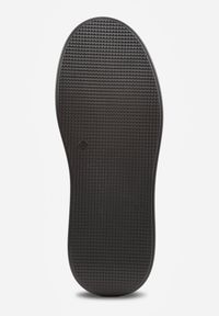 Born2be - Czarne Zamszowe Sneakersy na Grubej Podeszwie ze Skórzaną Wkładką Riovessa. Kolor: czarny. Materiał: zamsz, skóra #5