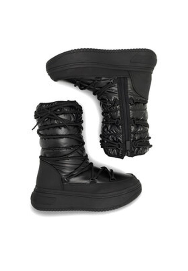 Jenny Fairy Śniegowce SENA SK23028-02 Czarny. Kolor: czarny. Materiał: materiał