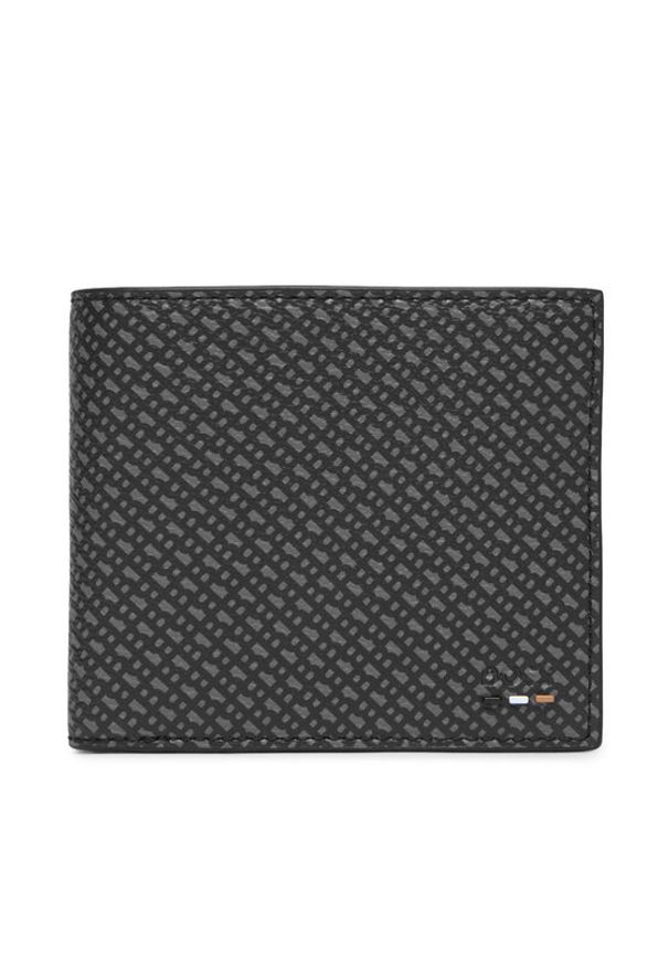 BOSS Portfel 50558497 Czarny. Kolor: czarny. Materiał: skóra