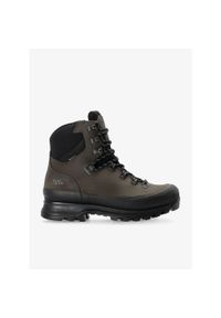 Buty trekkingowe męskie Hanwag Nazcat II GTX. Kolor: wielokolorowy, czarny, szary. Materiał: skóra