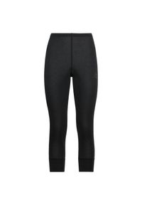 Legginsy damskie Odlo BL BOTTOM 3/4 ACTIVE WARM ECO. Kolor: czarny. Długość: krótkie