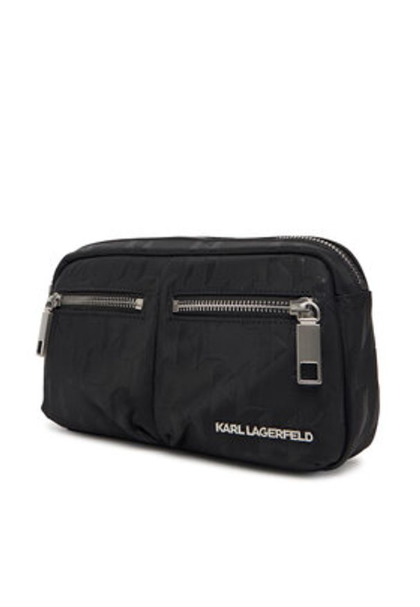 Karl Lagerfeld - KARL LAGERFELD Saszetka nerka A3M30164 Czarny. Kolor: czarny. Materiał: materiał