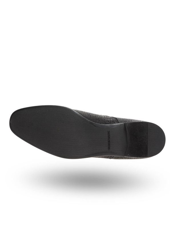Emporio Armani - CZARNE SKÓRZANE PÓŁBUTY EMPORIO ARMANI. Kolor: czarny. Materiał: skóra. Styl: elegancki