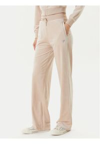 Guess Spodnie dresowe V3BB26 K0232 Beżowy Regular Fit. Kolor: beżowy. Materiał: syntetyk