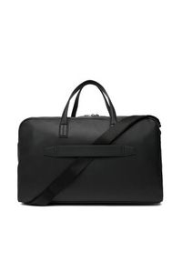 TOMMY HILFIGER - Tommy Hilfiger Torba Th Flag Duffle AM0AM14007 Czarny. Kolor: czarny. Materiał: skóra #3