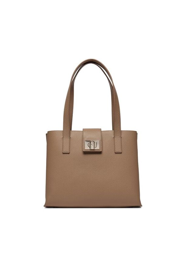 Furla Torebka 1927 M Tote 28 Soft WB01098-HSF000-1257S-1007 Beżowy. Kolor: beżowy. Materiał: skórzane