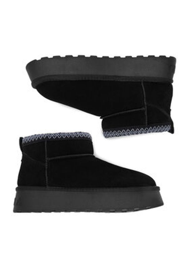 Badura Śniegowce EO-ANGIE-TS6290 Czarny. Kolor: czarny. Materiał: skóra, zamsz