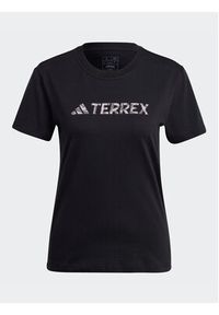 Adidas - adidas Koszulka techniczna Terrex Classic Logo T-Shirt HZ1392 Czarny Regular Fit. Kolor: czarny. Materiał: bawełna #3