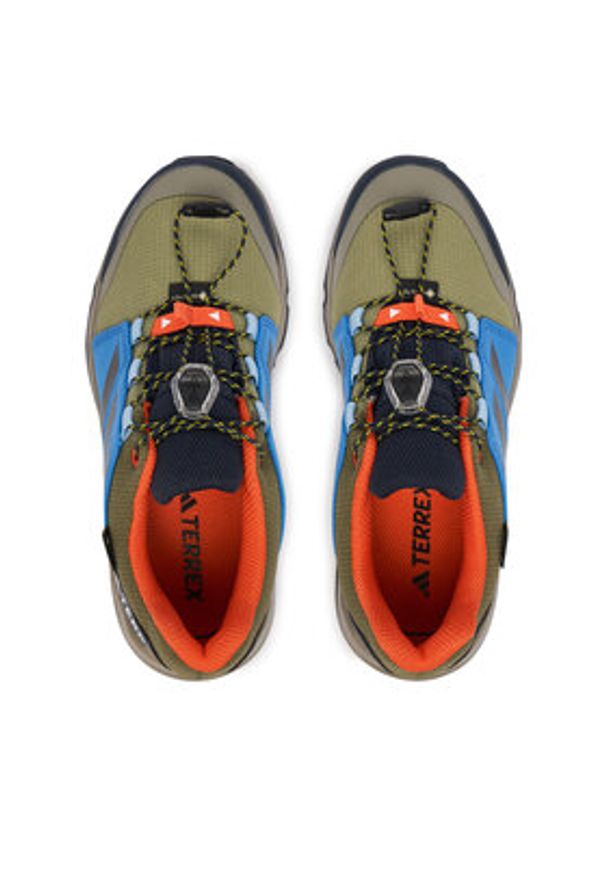 Adidas - adidas Trekkingi Terrex Gore-Tex JR9073 Khaki. Kolor: brązowy. Materiał: materiał. Technologia: Gore-Tex. Model: Adidas Terrex. Sport: turystyka piesza