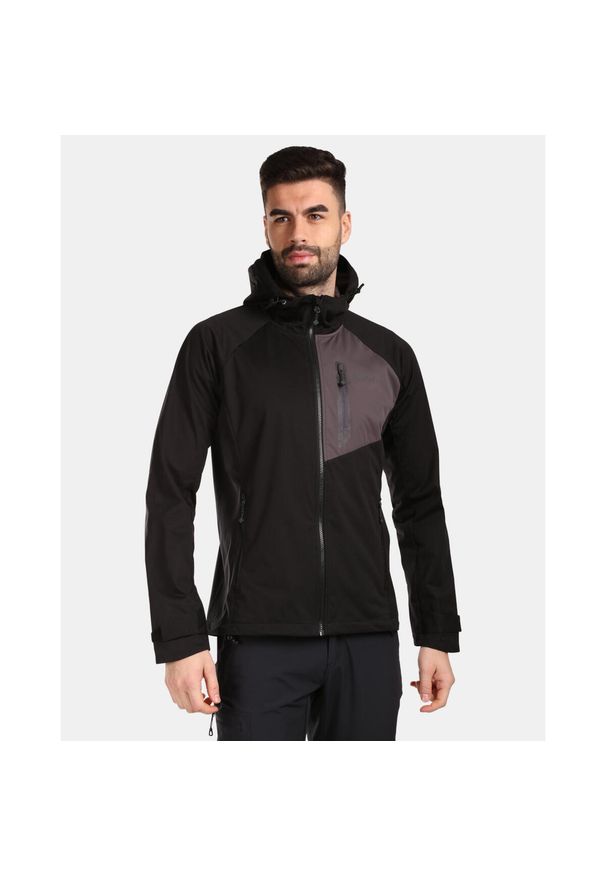 Męska kurtka softshell Kilpi BELTRA-M. Kolor: czarny. Materiał: softshell. Sport: turystyka piesza