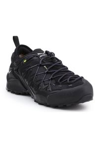 Buty trekkingowe Salewa Ms Wildfire Edge Gtx M 61375-0971 czarne. Zapięcie: sznurówki. Kolor: czarny. Materiał: mikrofibra, guma, zamsz. Szerokość cholewki: normalna. Technologia: Gore-Tex. Wzór: gładki. Sport: wspinaczka, turystyka piesza