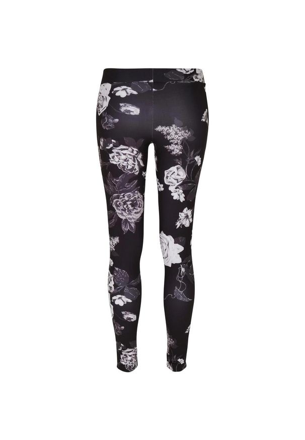 Urban Classics - Legginsy Damskie Tech Flowers Mesh Insert. Kolor: brązowy, zielony, wielokolorowy. Materiał: mesh. Sport: turystyka piesza
