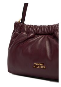 TOMMY HILFIGER - Tommy Hilfiger Torebka Soft Leather Mini Crossover AW0AW18306 Bordowy. Kolor: czerwony. Materiał: skórzane #4