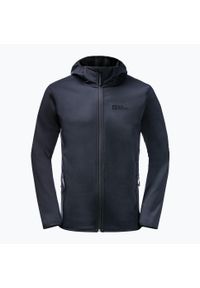 Kurtka softshell męska Jack Wolfskin Bornberg Hoody. Kolor: niebieski. Materiał: softshell