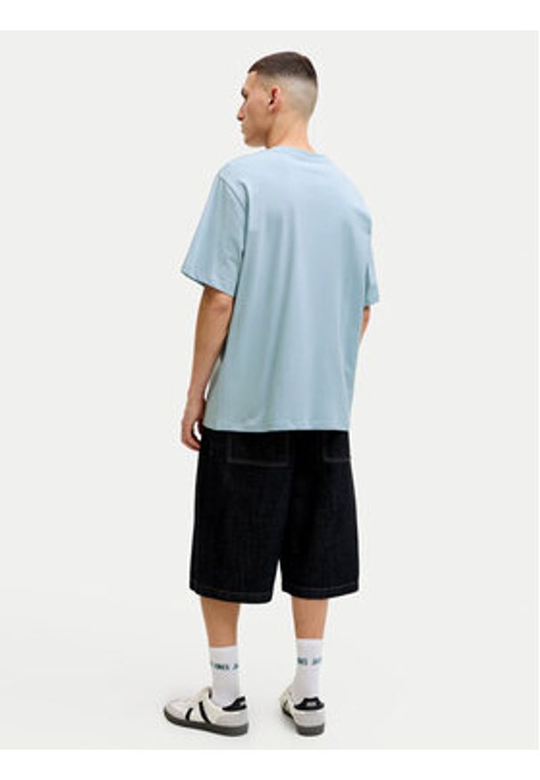 Jack & Jones T-Shirt Corals Tee 12288345 Niebieski Regular Fit. Kolor: niebieski. Materiał: bawełna