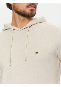 TOMMY HILFIGER - Tommy Hilfiger Bluza Essential MW0MW37235 Beżowy Regular Fit. Kolor: beżowy. Materiał: bawełna #4