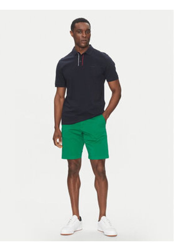 Hechter Paris Szorty materiałowe 26664 151365 Zielony Regular Fit. Kolor: zielony. Materiał: bawełna