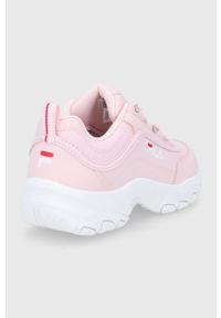 Fila buty dziecięce Strada kolor różowy. Nosek buta: okrągły. Zapięcie: sznurówki. Kolor: różowy. Materiał: guma. Obcas: na platformie #3